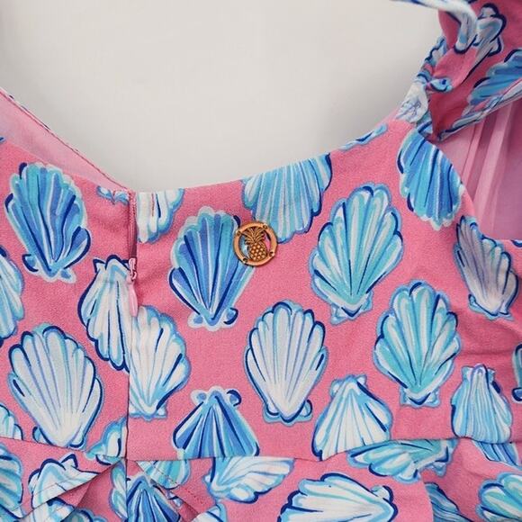 New NWT SIMPLY SOUTHERN Cut Out Dress Sea Shell Ruffle Maxi Dress Large - Picture 10 of 10